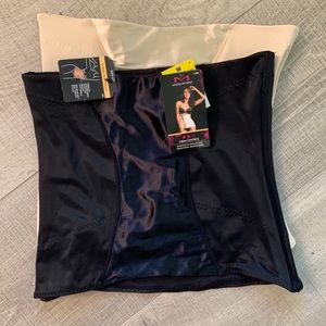 Maidenform Easy Up Waist Nipper 2368 Black & Nude